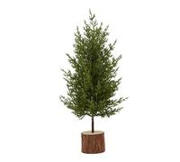 Hill Interiors Fir Artificial Tree - Brown/Green - Brown/Green - 40cm