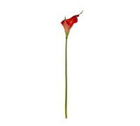 Hill Interiors Fireball Calla Lily Artificial Flower - Red/Red/Green/Green - One Size, One Size