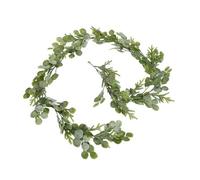 Hill Interiors Frosted Pine & Eucalyptus Artificial Garland White/green (180Cm X 12Cm X 12Cm)
