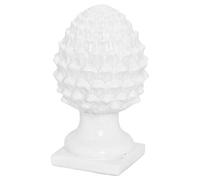 Hill Interiors Garda Acorn Ornament in White Hill Interiors White