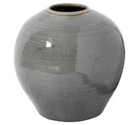 Hill Interiors Garda Regola Glazed Vase - Grey - 38cm x 37cm x 37cm - Grey - 100% Mixed