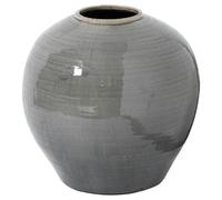 Hill Interiors Garda Regola Glazed Vase - Grey - 38cm x 37cm x 37cm - Grey