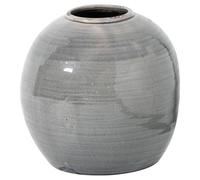 Hill Interiors Garda Tiber Glazed Vase in Grey Hill Interiors Grey