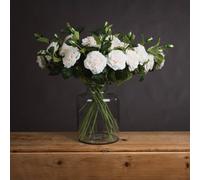 Hill Interiors Garden Rose Spray Artificial Flower - Fabric/plastic - L10 X W16 X H68 Cm - White