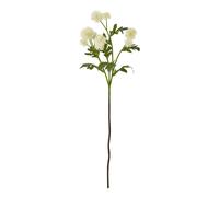 Hill Interiors Globe Thistle Spray Artificial Flower - Cream - One Size