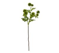 Hill Interiors Globe Thistle Spray Artificial Flower in Green Hill Interiors Green