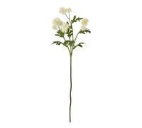 Hill Interiors Globe Thistle Spray Artificial Flower (One Size) (Cream)