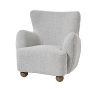 Hill Interiors Greige Hui Large Armchair - Wood - L91 X W95 X H96 Cm