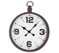 Hill Interiors Hampton Pocket Watch Wall Clock Brown (One Size)