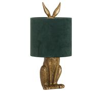 Hill Interiors Hare Table Lamp - Antique Gold/Green - One Size - Antique Gold/Green