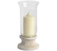 Hill Interiors Hurricane Lantern - Stone - L14 X W14 X H30 Cm - Cream