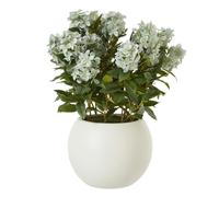 Hill Interiors Hydrangea Artificial Potted Plant - Green - Green - 71cm x 55cm x 55cm