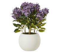 Hill Interiors Hydrangea Artificial Potted Plant - Purple - Purple - 58cm x 51cm x 51cm