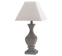 Hill Interiors Incia Fluted Wooden Table Lamp (UK Plug) in Dark Brown Hill Interiors Dark Brown