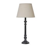 Hill Interiors Isca Stem Table Lamp (UK Plug) in Grey Hill Interiors Grey