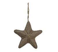 Hill Interiors Jute Star Hanging Dration 5cm x 14cm x 14cm in Brown | Size: 5 cm x 14 cm x 14 cm Hill Interiors Brown 5 cm x 14 cm x 14 cm