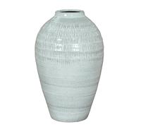 Hill Interiors Kemi Olpe Vase - White - 30cm x 21cm x 21cm - White - 100% Mixed
