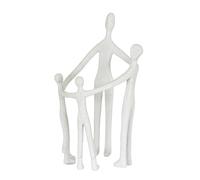Hill Interiors Kin Ceramic Family Ornament - White - 31cm x 19cm x 19cm - White - 100% Mixed