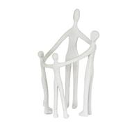 Hill Interiors Kin Large Family Ornament - Ceramic - L19 X W19 X H31 Cm - White
