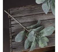 Hill Interiors Lambs Ear Spray Artificial Plant - Plastic - L16 X W16 X H35 Cm - Green