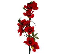 Hill Interiors Large Bloom Artificial Flower Spray in Red Hill Interiors Red