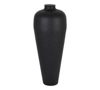 Hill Interiors Large Hammered Vase With Lid - Metal - L40 X W40 X H103 Cm - Matt Black