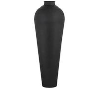 Hill Interiors Large Hammered Vase with Lid - Metal - L40 x W40 x H103 cm - Matt Black