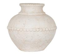 Hill Interiors Large Olympia Terracotta Vase - Ceramic - L40 X W40 X H37 Cm - White
