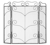 Hill Interiors Large Ornate Fire Screen - Antique Silver - Antique Silver - One Size