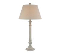 Hill Interiors Liora Table Lamp (UK Plug) - White - One Size - White - 100% Mixed