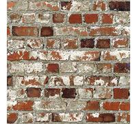 Hill Interiors Loft Brick Wallpaper, Beige, Beige,