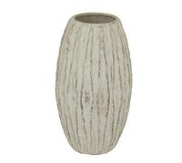Hill Interiors Lorenzo Fin Vase - White/Grey Wash - One Size - White/Grey Wash - 100% Mixed