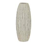 Hill Interiors Lorenzo Fin Vase - White/Grey Wash - One Size - White/Grey Wash - 100% Mixed