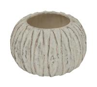 Hill Interiors Lorenzo Rotund Fin Vase White/grey Wash (One Size)