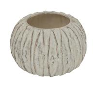 Hill Interiors Lorenzo Rotund Fin VaseOne Size White/Grey Wash HI5150