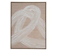 Hill Interiors Lunora Line Art Framed Canvas Print Brown/white (One Size)