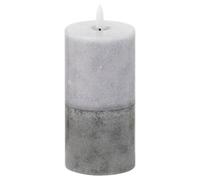 Hill Interiors Luxe Collection Dipped Natural Glow Electric Candle Grey (15Cm X 7Cm X 7Cm)