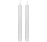 Hill Interiors Luxe Collection Natural Glow Electric Candle Pack of 2 in White Hill Interiors White