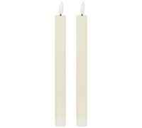 Hill Interiors Luxe Collection Natural Glow Electric Candle (Pack of 2) - Ivory - Ivory - One Size