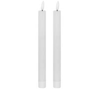 Hill Interiors Luxe Collection Natural Glow Electric Candle Pack of 2 in White Hill Interiors White