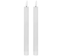 Hill Interiors Luxe Collection Natural Glow Electric Candle (Pack of 2) - White - White - One Size