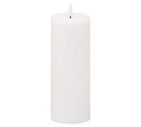 Hill Interiors Luxe Collection Natural Glow Electric Candle - White - White - 20cm x 7cm x 7cm