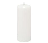 Hill Interiors Luxe Collection Natural Glow Electric Candle - White - White - 20cm x 7cm x 7cm