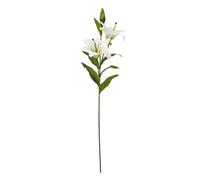 Madonna Lily Artificial Flower Spray Hill Interiors White One Size