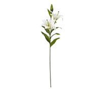 Hill Interiors Madonna Lily Artificial Flower Spray White (One Size)