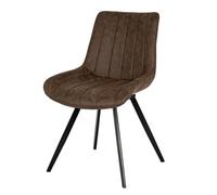 Hill Interiors Malmo Coffee Swivel Dining Chair