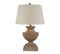 Hill Interiors Marbelle Table Lamp (UK Plug) - Brown - One Size - Brown - 100% Mixed
