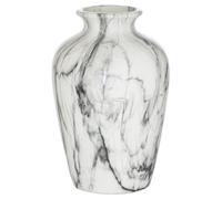 Hill Interiors Marble Chours Vase - Ceramic - L22 X W22 X H33 Cm - Grey/white