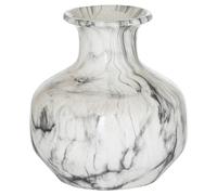 Hill Interiors Marble Squat Vase In White White