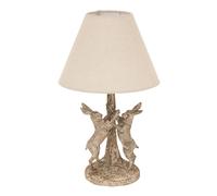 Hill Interiors Marching Hares Stone Wash Table Lamp (UK Plug) in Light Bronze Hill Interiors Light Bronze